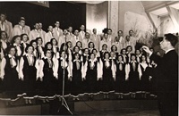 Ēvalds Siliņš Rūjienas jauktā kora diriģents (1967.gadā)